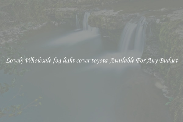 Lovely Wholesale fog light cover toyota Available For Any Budget