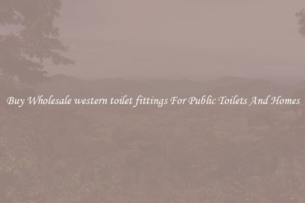 Buy Wholesale western toilet fittings For Public Toilets And Homes