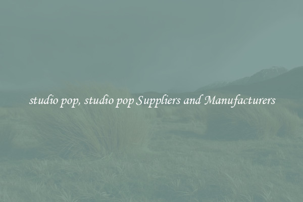 studio pop, studio pop Suppliers and Manufacturers