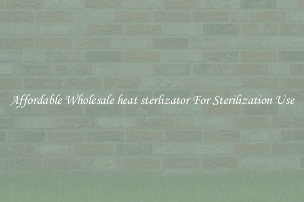 Affordable Wholesale heat sterlizator For Sterilization Use