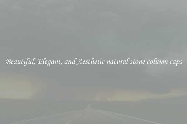 Beautiful, Elegant, and Aesthetic natural stone column caps