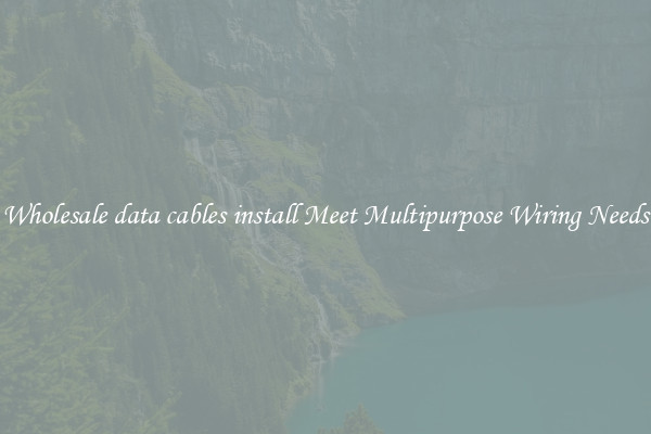 Wholesale data cables install Meet Multipurpose Wiring Needs