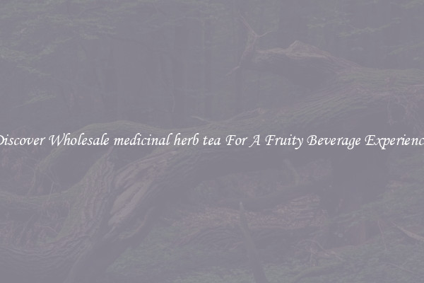 Discover Wholesale medicinal herb tea For A Fruity Beverage Experience 
