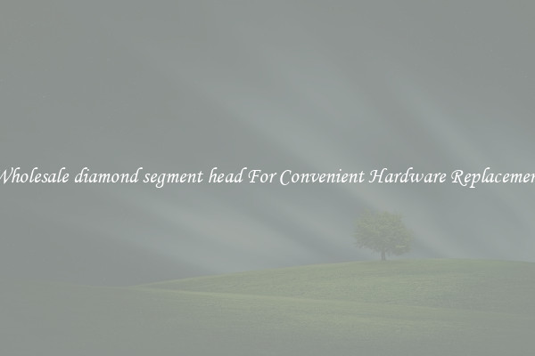 Wholesale diamond segment head For Convenient Hardware Replacement