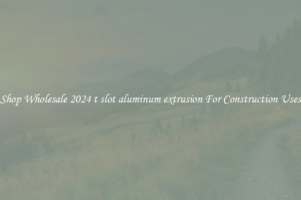 Shop Wholesale 2024 t slot aluminum extrusion For Construction Uses
