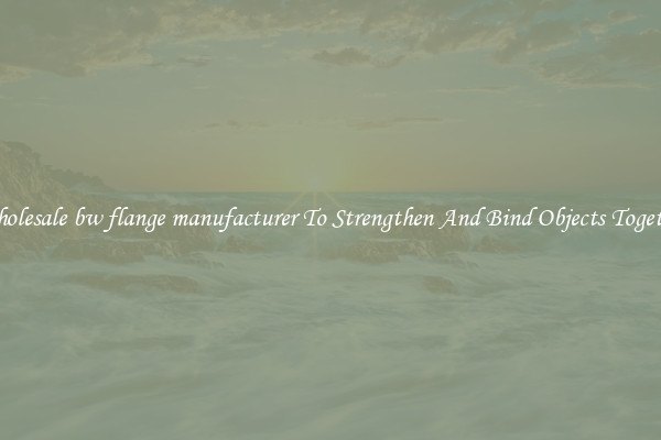 Wholesale bw flange manufacturer To Strengthen And Bind Objects Together