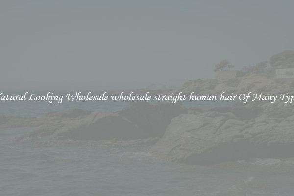 Natural Looking Wholesale wholesale straight human hair Of Many Types