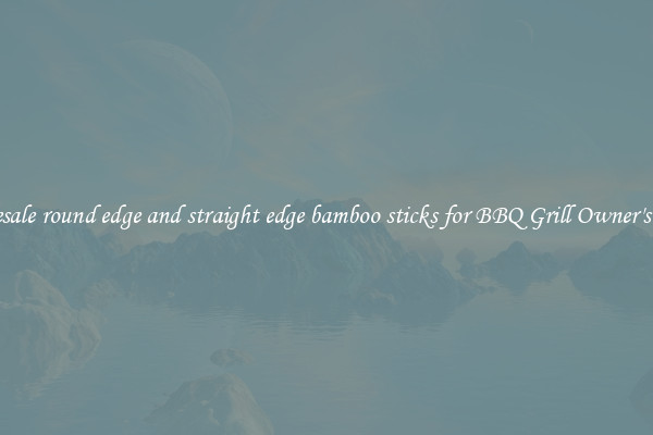 Wholesale round edge and straight edge bamboo sticks for BBQ Grill Owner's Needs