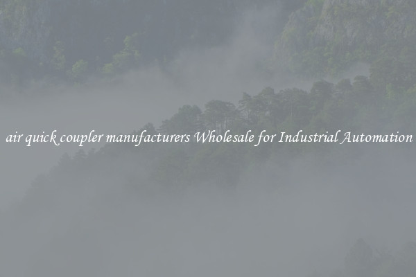  air quick coupler manufacturers Wholesale for Industrial Automation 