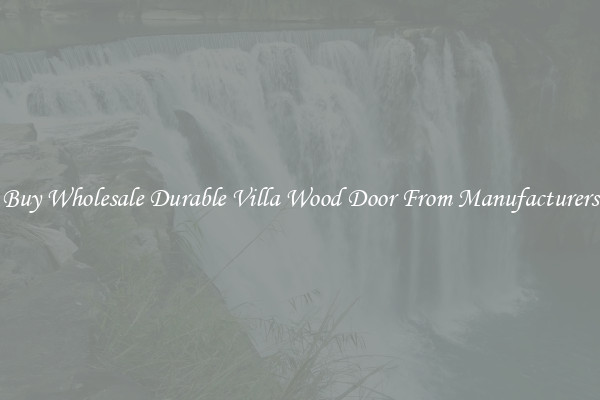 Buy Wholesale Durable Villa Wood Door From Manufacturers