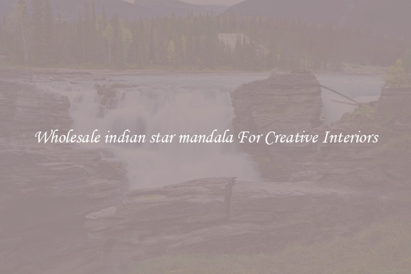 Wholesale indian star mandala For Creative Interiors