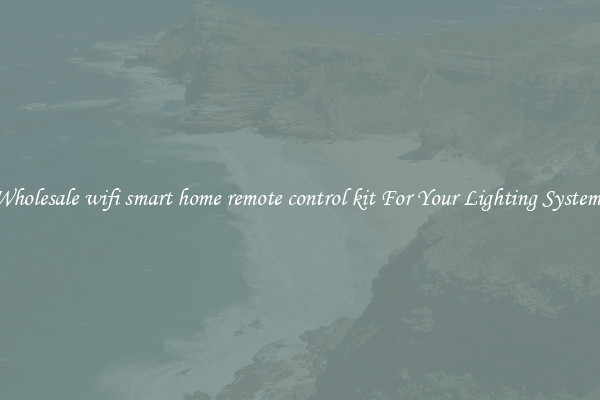 Wholesale wifi smart home remote control kit For Your Lighting Systems