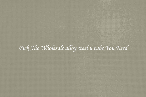 Pick The Wholesale alloy steel u tube You Need