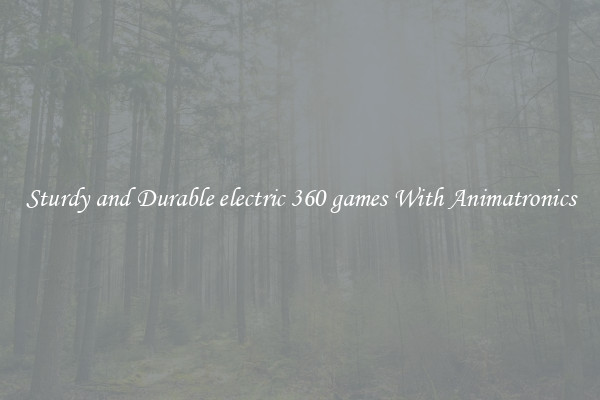 Sturdy and Durable electric 360 games With Animatronics