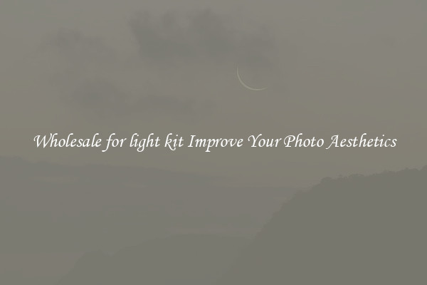 Wholesale for light kit Improve Your Photo Aesthetics